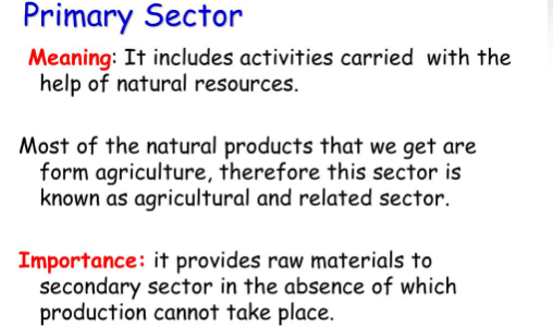 Secondary Sector