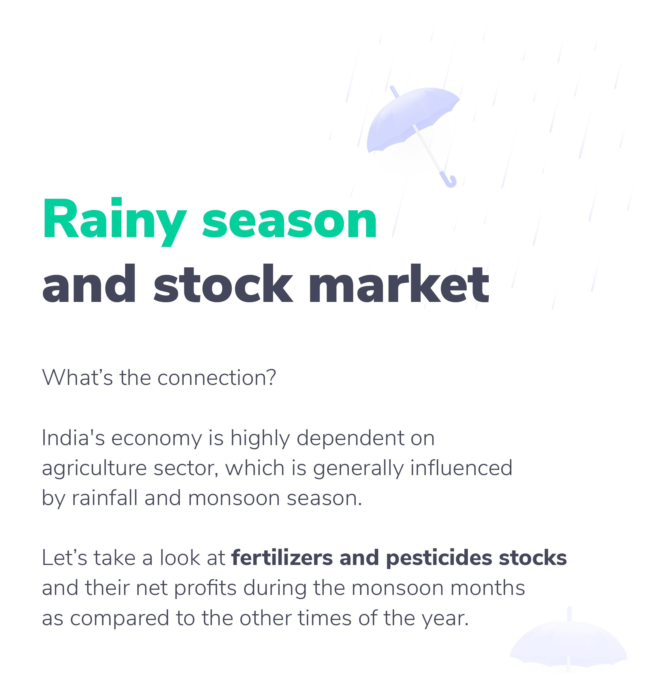 Impact of Monsoon season on Indian stock market and on Indian Economy