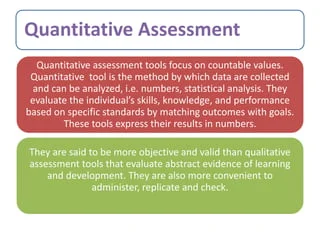 Qualitative Assessment